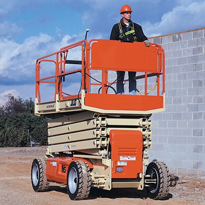 Elevador de tijera todoterreno hidráulico
